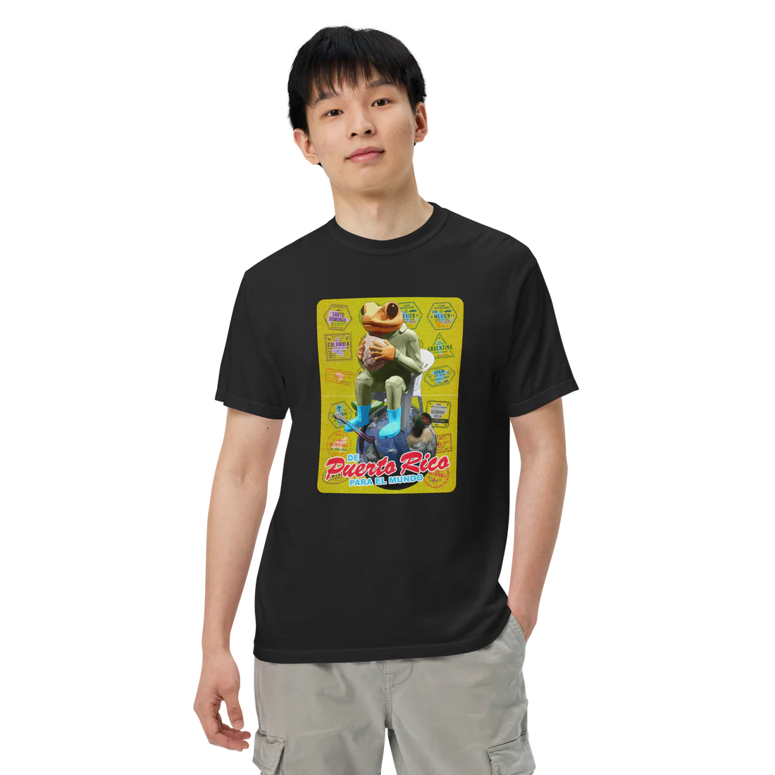 De Puerto Rico Para El Mundo Unisex Heavyweight T-Shirt