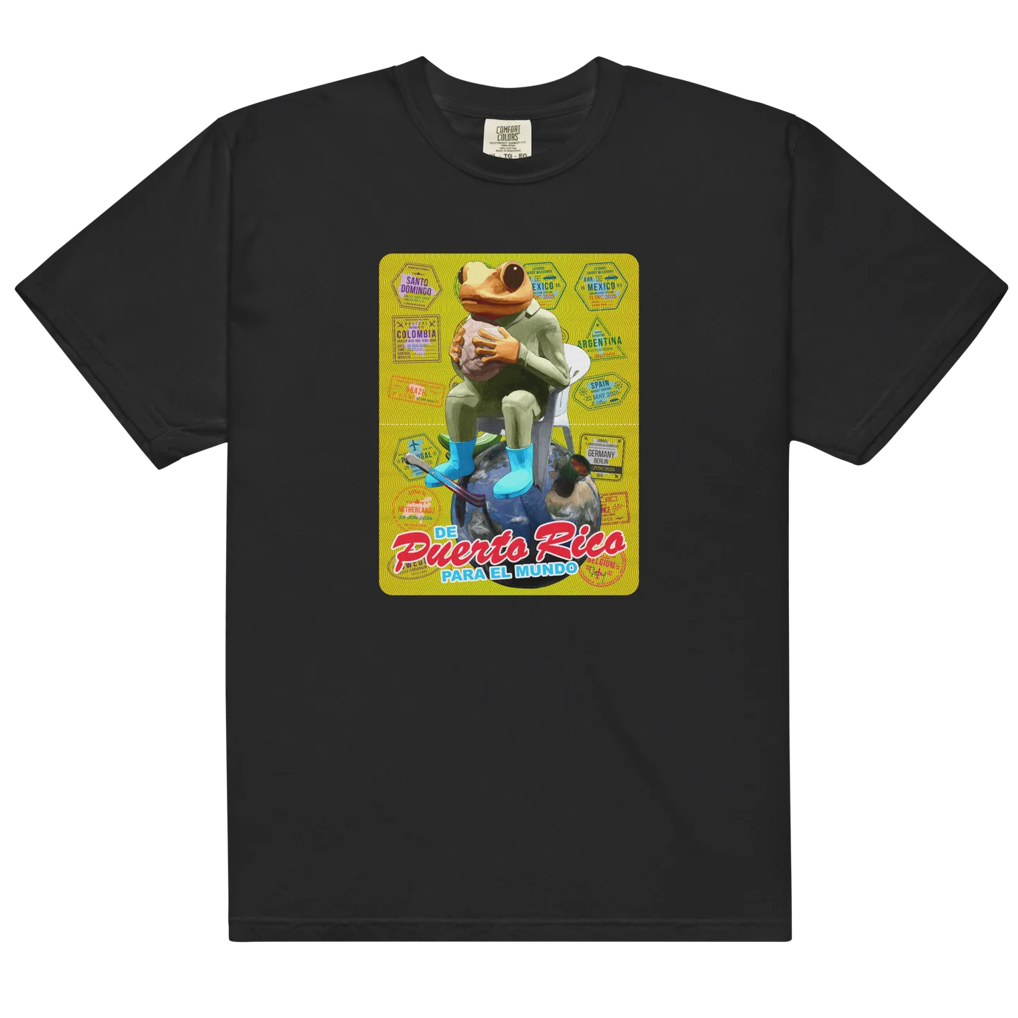 De Puerto Rico Para El Mundo Unisex Heavyweight T-Shirt